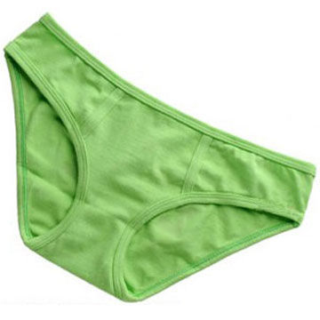 Ladies' Panties, Cotton Fabric, with Nice Stretch, Customized Designs are Accepted, Solid Color
