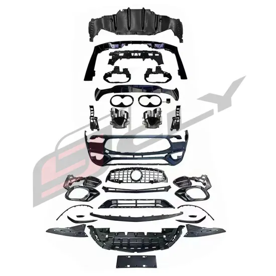 CLY Body Kit Upgrade for 2019-2022 Benz CLA Class W118 including CLA45 AMG Front Rear Bumper Grill and Exhaust Pipe