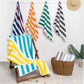 Beach Towel Stripe Design Absorbent Beach Towel Quick Dry Manufactory