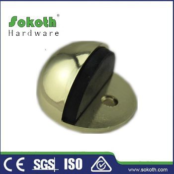 HALF MOON FLOOR MOUNTED DOOR STOPPER STOP IN 4 FINISHES