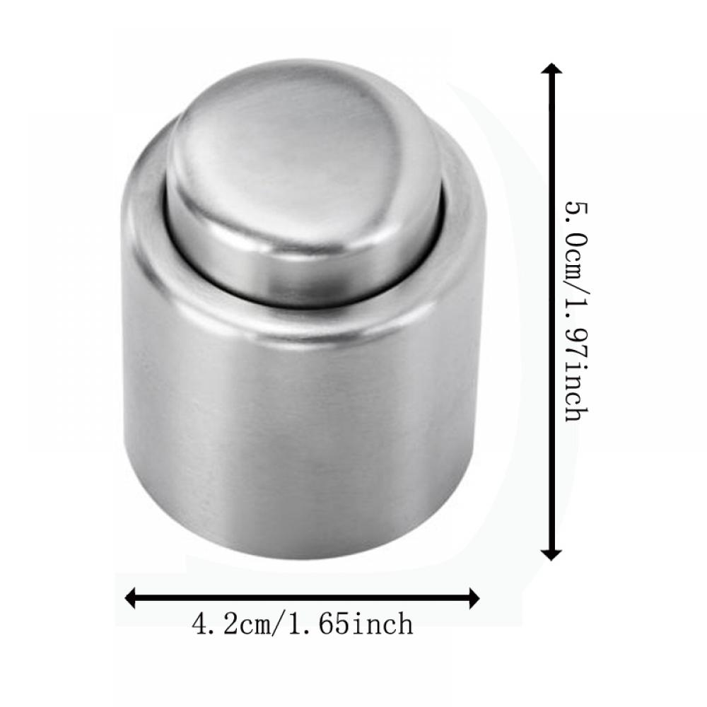 1PC Stainless Steel Wine Bottle Stopper Vacuum Seal Protector Red Wine Cap Sealer Caps Wine Bottle Stopper Vacuum Seal Protector