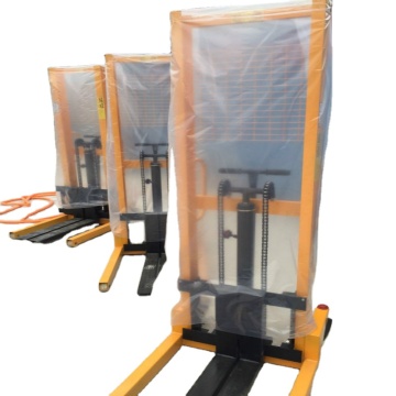 Adjustable 2000kg Capacity Forklift Forks with Hydraulic Hand Stacker (1.6m to 3m) for Warehouse Use