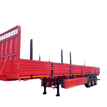 60 Ton Drop Side Wall Fence Semi Trailer with Wabco Brake System for Sale