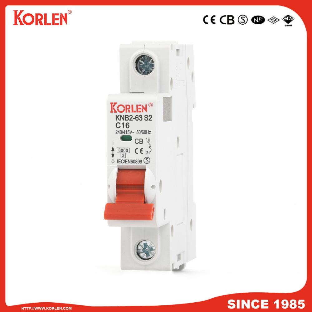 Miniature Circuit Breaker 3KA 32A CB KNB2-63 1P