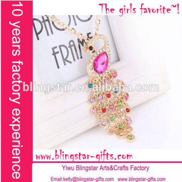fashion peacock necklace