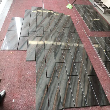 Copper Dune Brown Marble Floor Tiles with Dry Lay Service