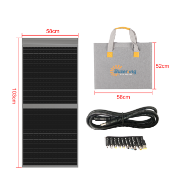 High Efficient 100W Portable Foldable Solar Panel Lightweight Outdoor Waterproof Solar Charger Mono Power Station Kit