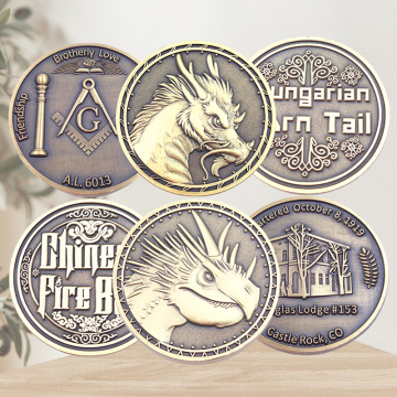 Custom Metal 3D Challenge Coins Double Sided Logo