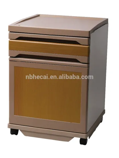 ABS bedside cabinet with wheels