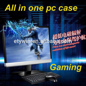 wholesale gaming computer all in one pc case with 23.6" LED monitor DIY desktoup computer for sale