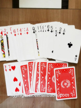 plastic playing card
