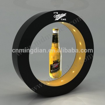 magnetic levitating bottle display stand,led magnetic floating bottle display shelf, led floating bottle display