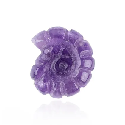 Gemstone Carved Conch Charm Pendant Ornament Natural Stone 25MM Sea Conch Handmade Craved Snail Ornament