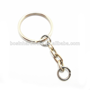 Popular Good Quality Metal Mini Split Ring With Chain