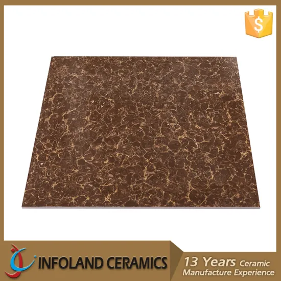 Pakistan Anti-Corrosion Full Polished Pulati Brown Bathroom Flooring Tile Designs