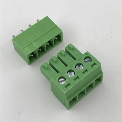 Bloco de terminais de contato de 4 vias de PCB de passo de 3,5 mm