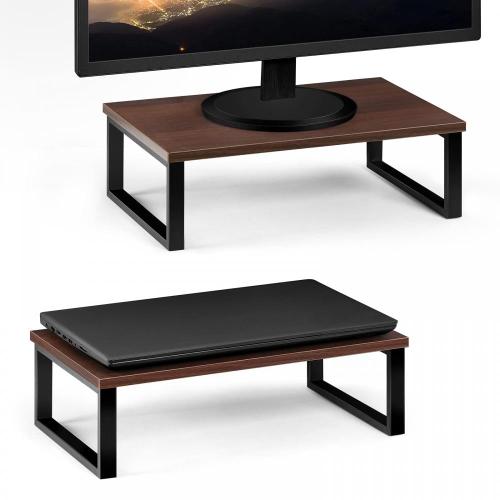 Holz Computer Monitor Laptop Stand Set