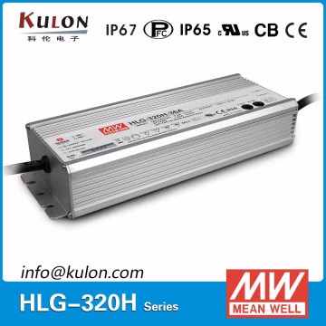 Waterproof HLG-320H-42 metal case outdoor adjustable 320w 42v led driver