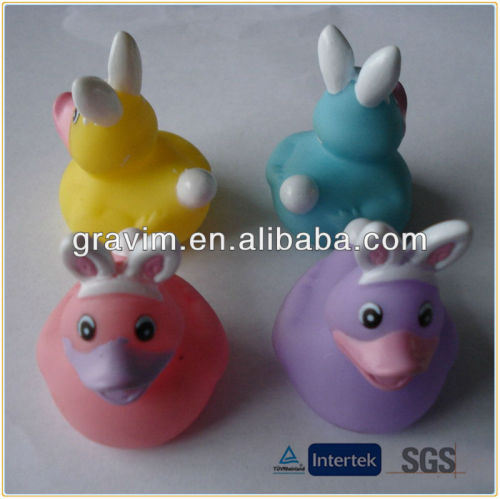 Hot-selling promotional 1.5" rabbit series rubber duck