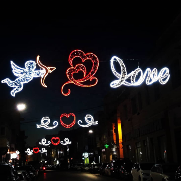Love Lights Up: Christmas Street Decorations Sign