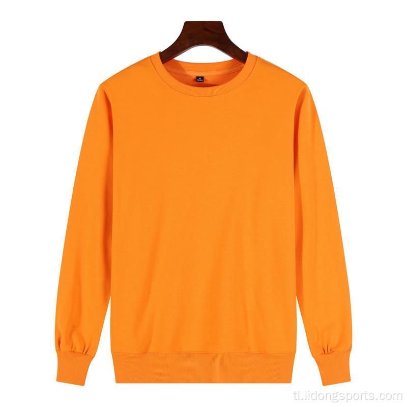 Plain wholesale crewneck unisex pullover sweatshirt