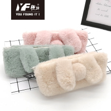 High quality cartoon rabbit style plush pencil case