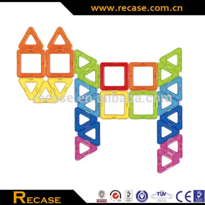 Environmental magnetic building tile block magnetic toys