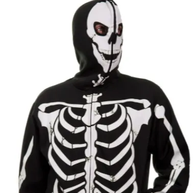 Customized Skull Smiling Face Zipper Hoodie