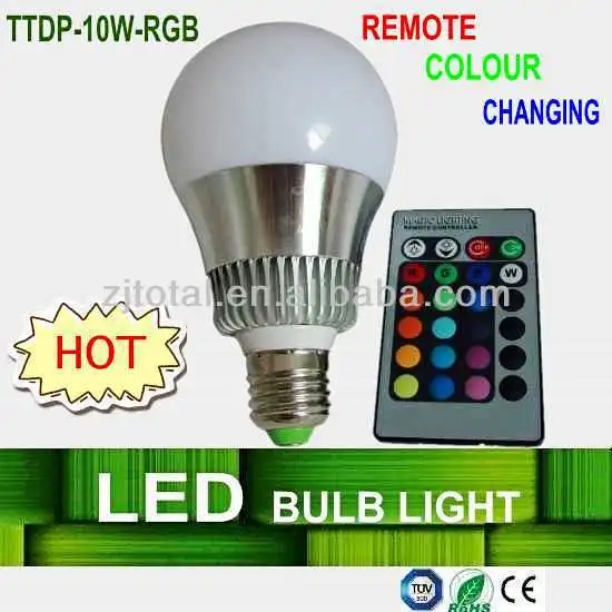 FOCOS LED,REMOTE 10W RGB LED LIGHT,CE ROHS,HANGZHOU FACTORY,REMOTE