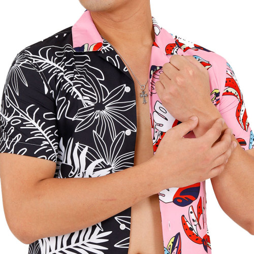 Kundenspezifische hawaiianische Button-Hemd für Männer