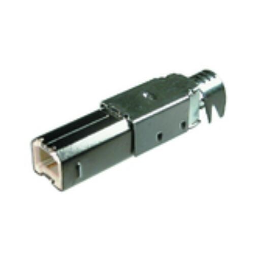 USB B Type Plug soldeer monteren