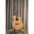 All solid wood guitar acoustic