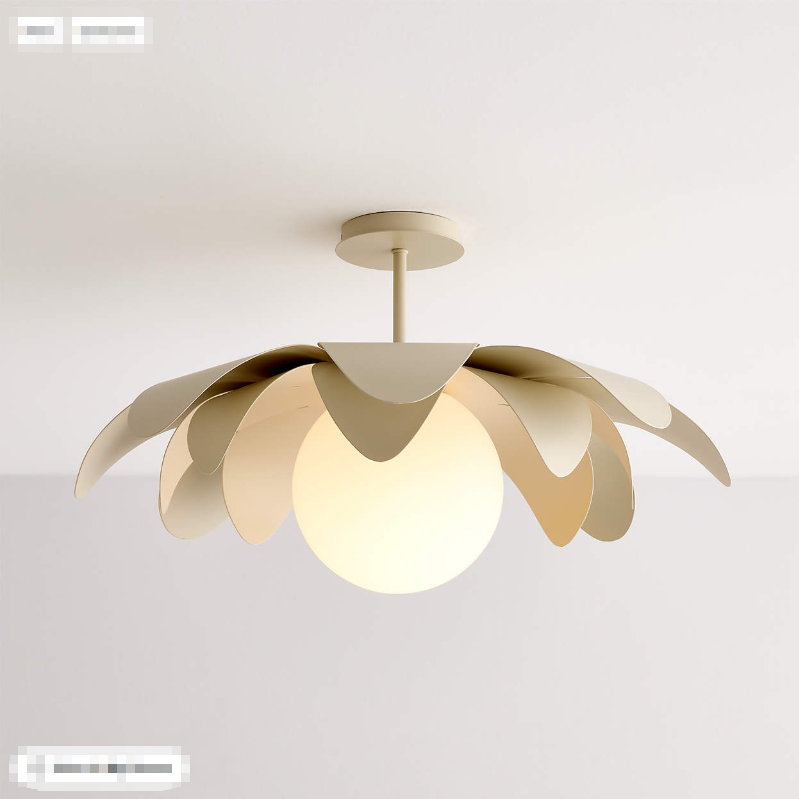 Palm Cream 24 Flush Mount Ceiling Light (2)