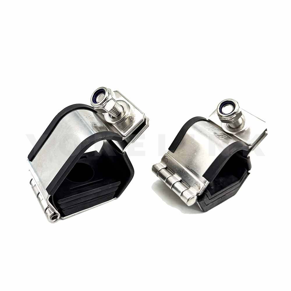 Rozsdamentes acél kábelbilincsek vezeték hardverekhez (8) Stainless Steel Cable Cleats For Conductor Hardware (8)