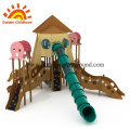 outdoor playground climbing tower rope