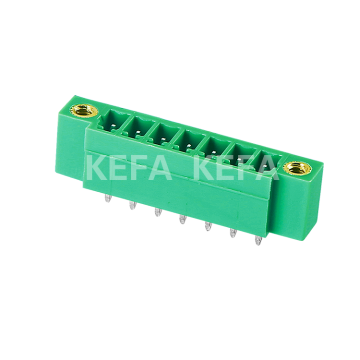 High Precision KF2EDGVM-3.5 /3.81 mm Pitch 2-Pin Terminal Block with 7-8MM Slot, Rated for 300V and 8A - Green Plug