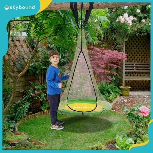 Quality SkyBound 39 Inch Tree Swing Saucer Swing Green/Yellow for Sale