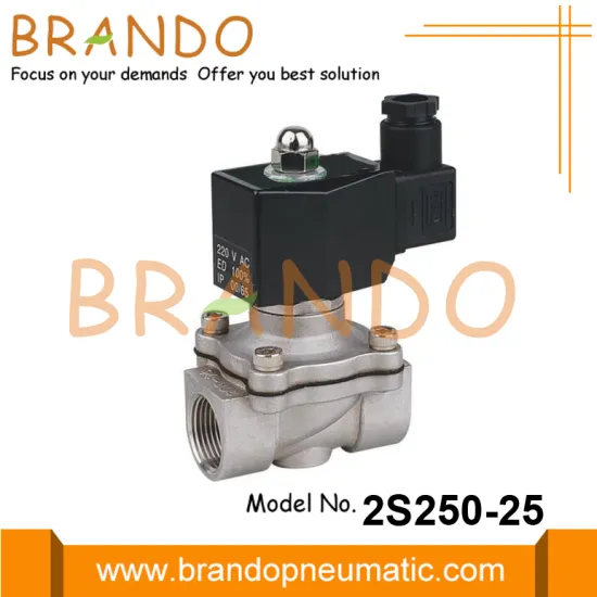 1'' 2S250-25 Stainless Steel Solenoid Valve 24V 220V