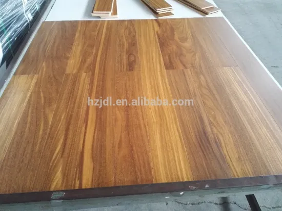 Teak engineered wood flooring UV lacquer flat surface FSC certified
