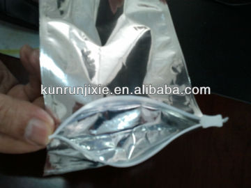 custom zipper pouches bag making machine.2014,sepcial slider zipper