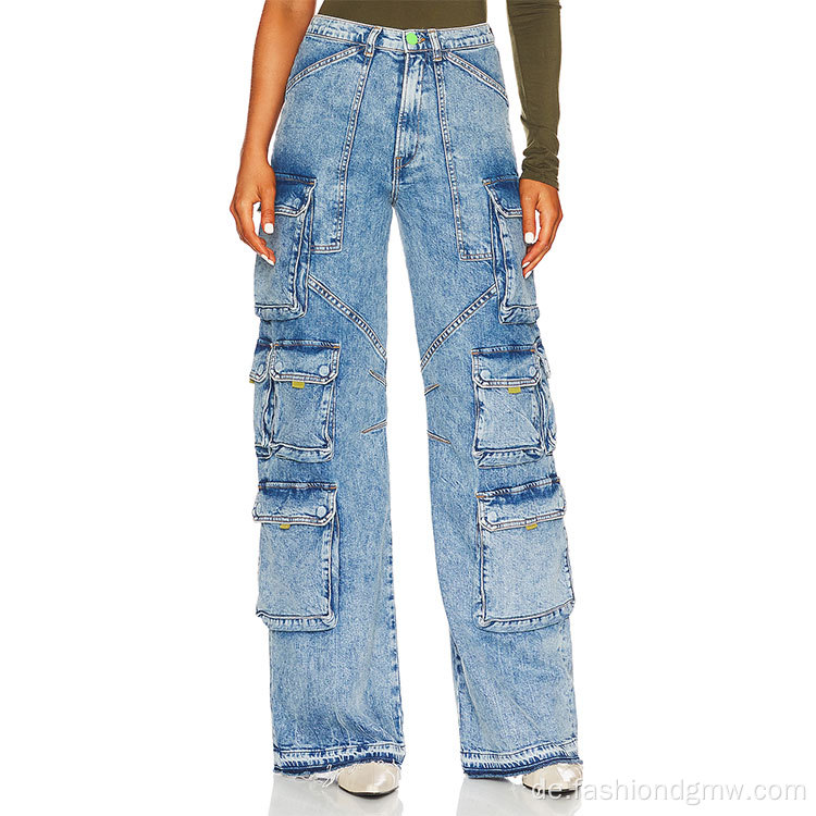 Street Entspannte Fit Distressed Graphic Women Jeans