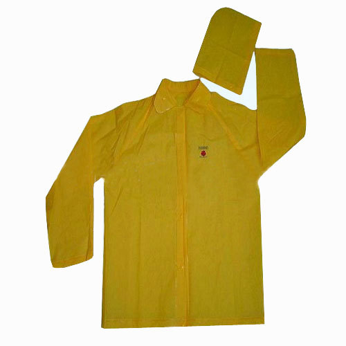 Traje de pvc impermeable amarillo