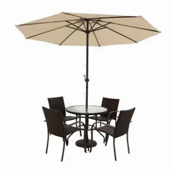 Outdoor/beach/patio/garden umbrella with power coated