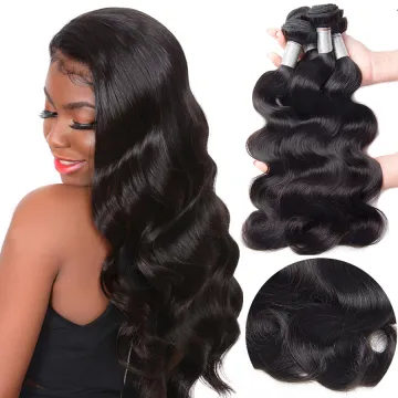 10A Grade Body Wave No Shedding No Tangling Hair Bundle With Closure,3 Bundles of Brazilian Human Hair Bundle With Closure