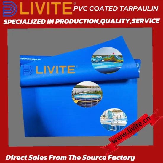 Livite 0.8mm1050gsm waterproof pool fabric