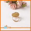 Matt Gold Pearl Lotus blomma Ring