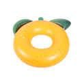 Customized Summer PVC Beach Party orange fruit Swimming Rings Pool Float Tube Water Ring for Adult Kids