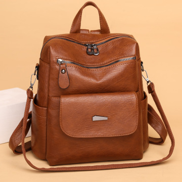 Large Capacity Retro Cross-Border Women's Backpack Shoulder Bag