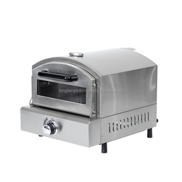 Forno per pizza a gas all'aperto con finitura in ardesia - accessorio per barbecue da 12 pollici per cucina nel cortile