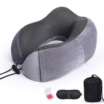Customized 3 in 1 U Shape Travel Neck Pillow: Colorful and Comfortable Memory Foam with Space Cover